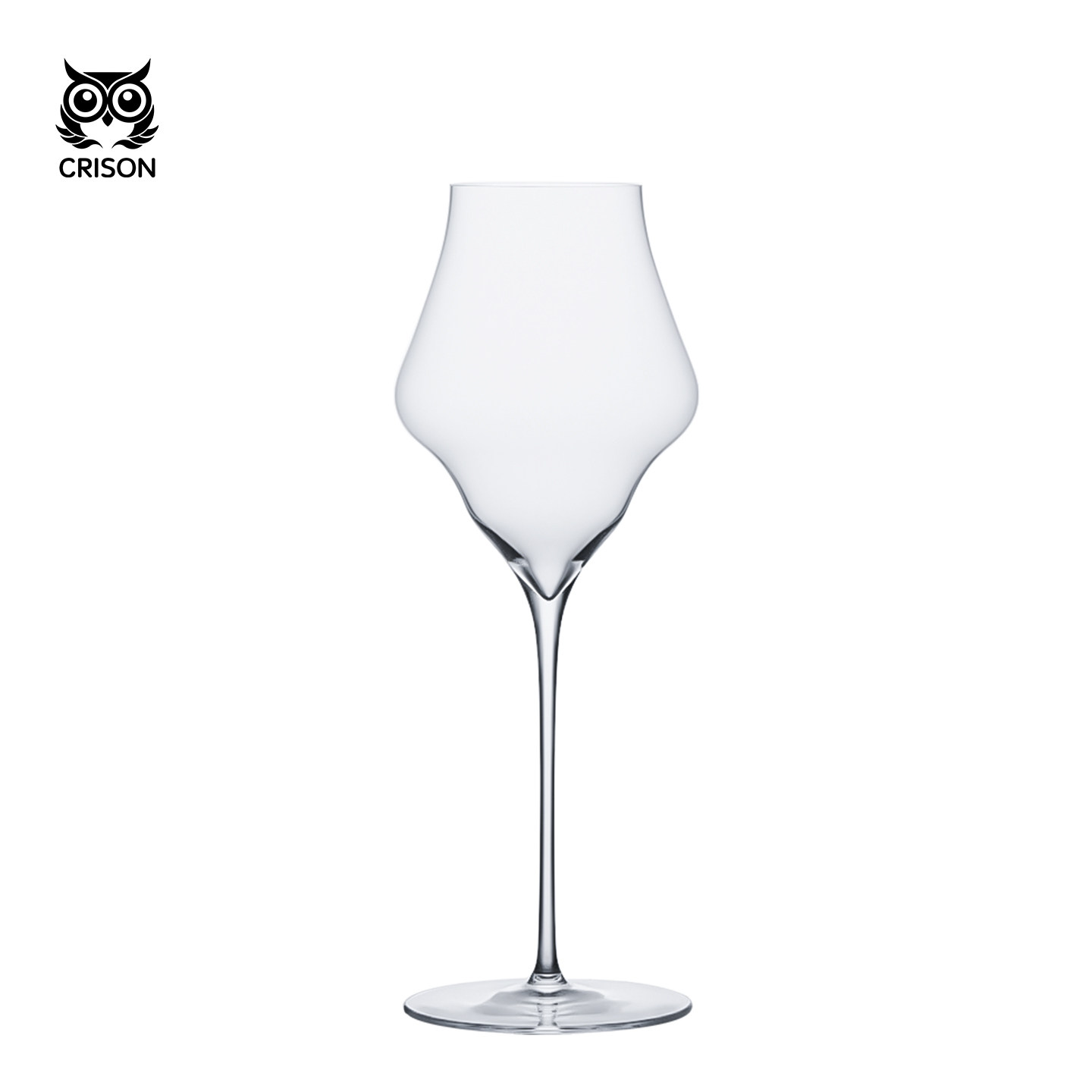 CRISON水晶玻璃红酒杯花瓣造型高脚杯设计感葡萄酒杯