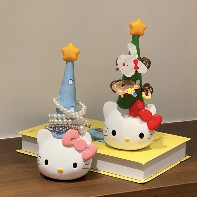 哈喽kitty首饰架发圈收纳神器入户玄关桌面装饰摆件手表手链挂架