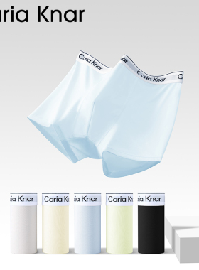 CariaKnar2026年新款高质量男士内裤天丝蜂窝透气四角裤男短裤衩1