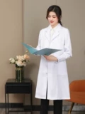 Униформа врача, тонкий белый халат, униформа медсестры для школьников для работы, короткий рукав