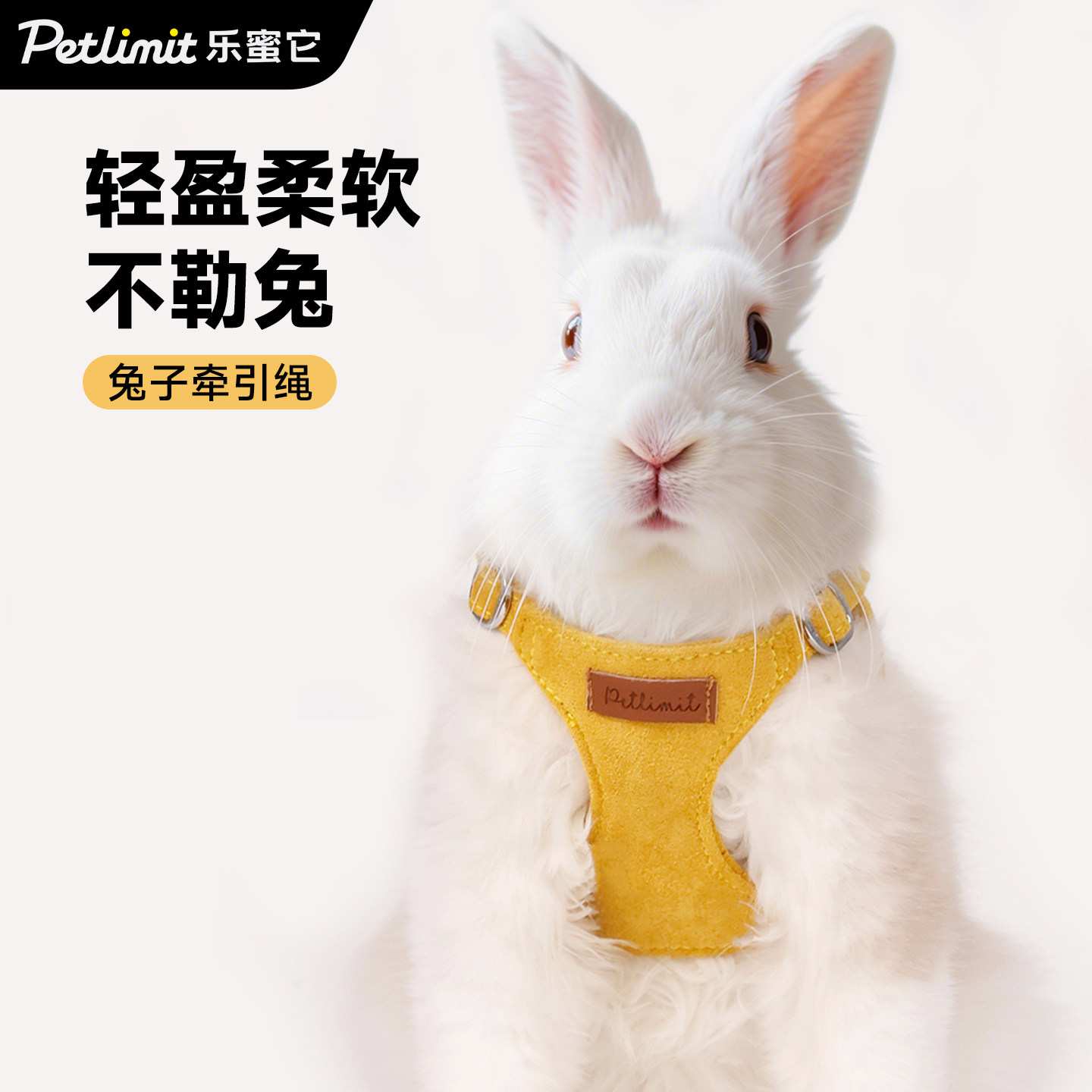 Petlimit兔子牵引绳遛兔子专用绳子宠物小兔子侏儒兔防挣脱溜兔绳