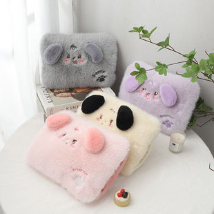 启迪星可拆洗毛绒布套可爱卡通学生暖手国标热水袋电暖