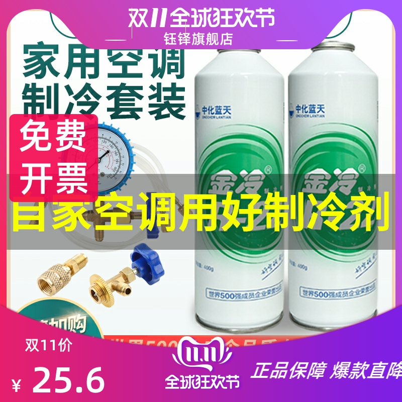 r22家用空调制冷剂加氟工具套装冰种r410a雪种冷媒