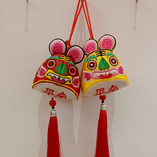 「十个勤天同款」平安虎黎侯虎非遗手工布艺老虎挂件传统工艺