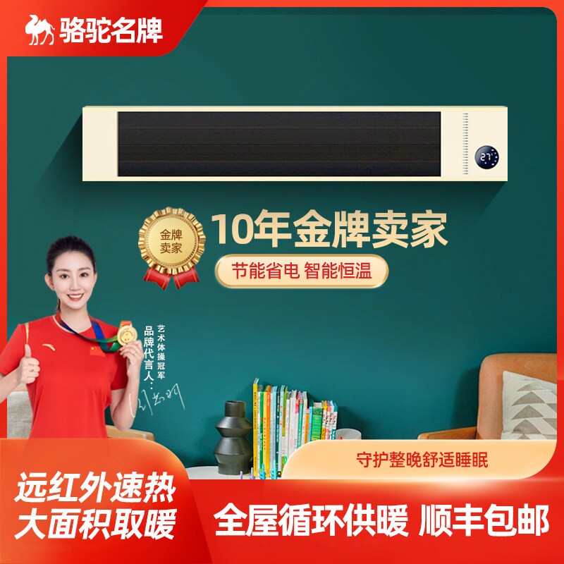 电热幕远红外高温辐射电热板商场幕加热取暖器瑜伽房挡冷商用热风