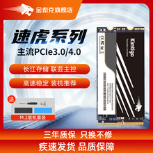 金泰克速虎256G/512G/1T ssd m.2台式机笔记本电脑高速固态硬盘2t