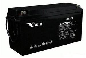 VISION蓄电池6FM200铅酸免维护12V200AH直流屏 UPS光伏船