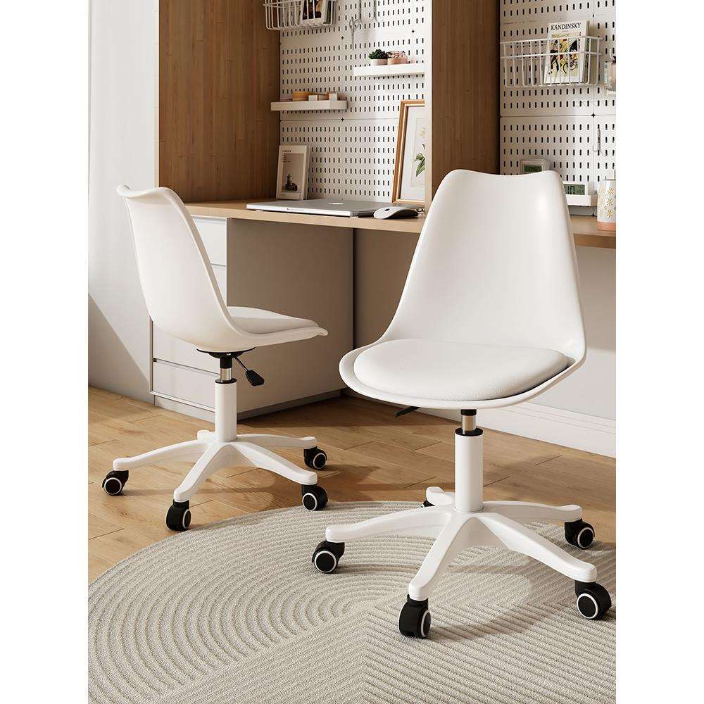 万向轮小凳子滑轮矮凳可旋转移动椅子家用靠背椅子出租房用电脑椅