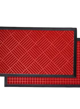 新款防滑地垫商场进门门垫入户商用吸水地毯红色门口雨天脚垫