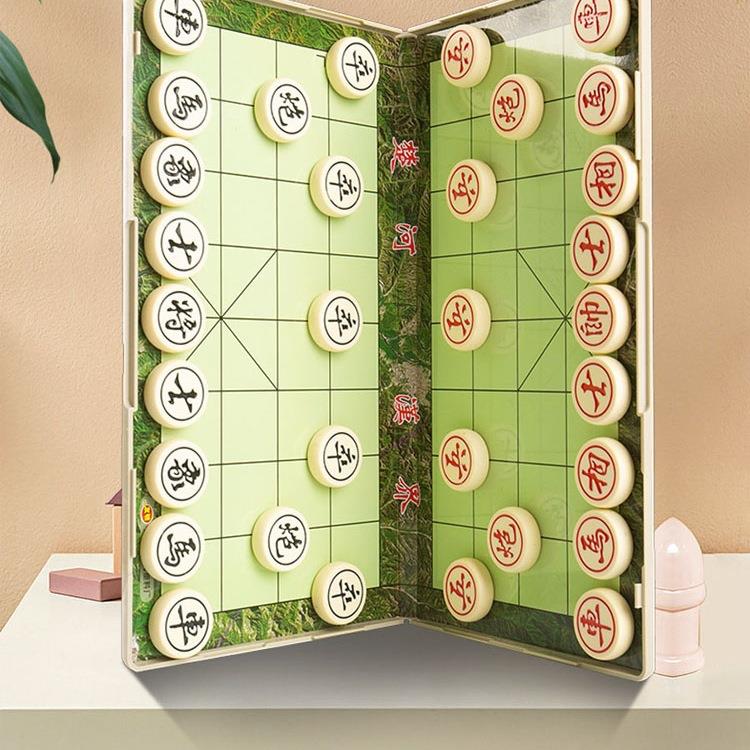 书本式磁性中国象棋大号折叠棋盘便携式学生儿童比赛高档磁铁阴雕