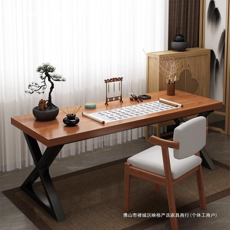 国学桌家用书法桌新中式阳台书桌办公桌国学毛笔桌子培训班工作台