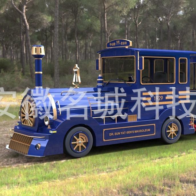 景区观光火车蒸汽动力火车可坐人户外电动儿童有轨火车