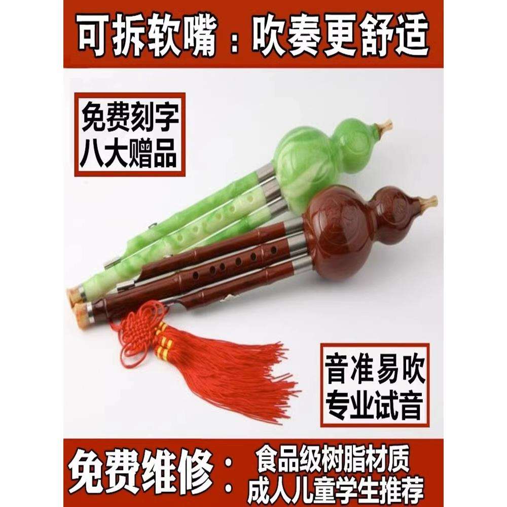 学生用防摔耐用音准葫芦丝乐器初学c调儿童自学成人降b调胡芦丝