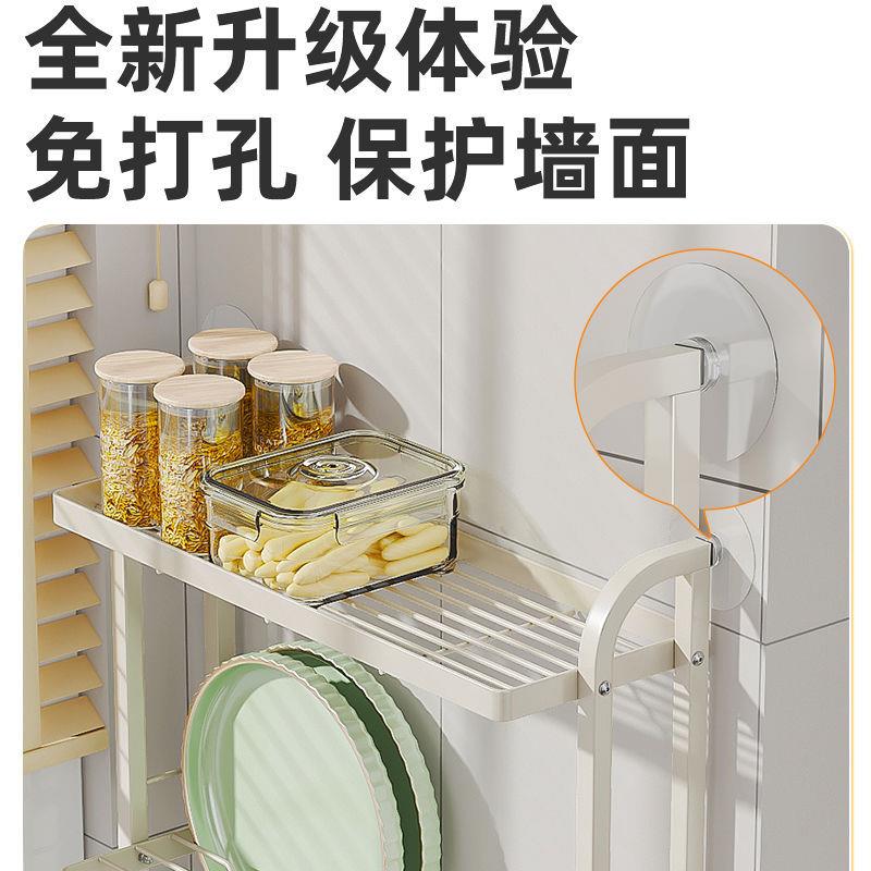 免打孔壁挂式厨房碗碟收纳架台面转角靠墙落地式放碗盘沥水盘碗架