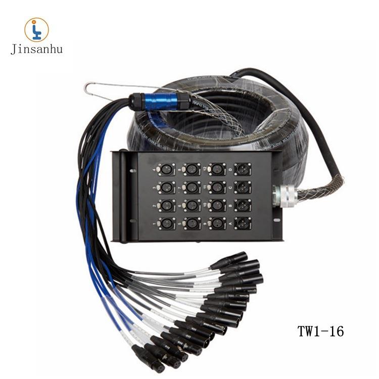 8/12/16/24/28/32路30M卡农接线盒多通道舞台线多芯卡侬线音频线