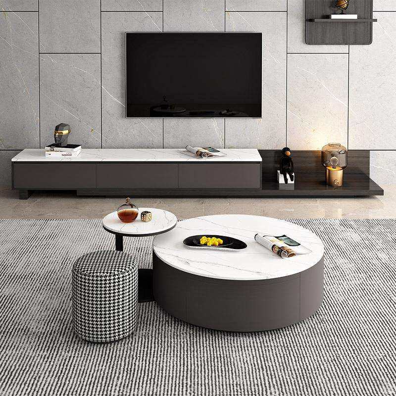 岩板圆形茶几意式家用小户型大小圆茶几可伸缩电视柜2022新款茶几,畜牧/养殖物资,畜牧/养殖器械,淘宝优惠券,粉丝福利购,淘宝优惠卷
