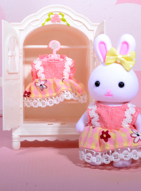 小兔子衣服女孩威尼兔换装衣服小号儿童玩具过家家【不带兔子】