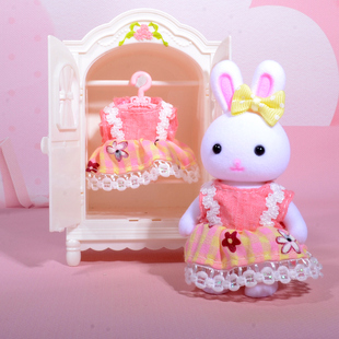 小兔子衣服女孩威尼兔换装衣服小号儿童玩具过家家【不带兔子】