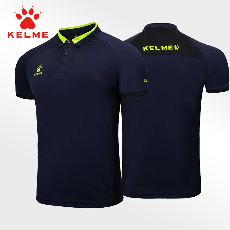 卡尔美polo衫男运动速干裁判服