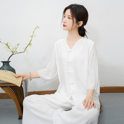 中国风佛系禅意女装素衣