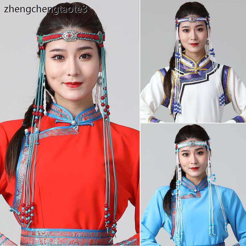 蒙古族发带长流苏款少数
