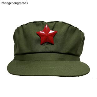 正品65式解放帽复古绿帽子服装套装65式的确良帽配件帽徽领章腰带