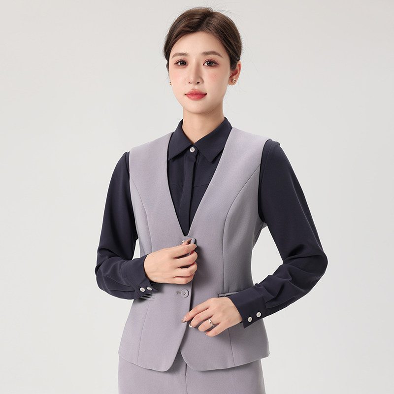 2024新款招行行服马甲灰