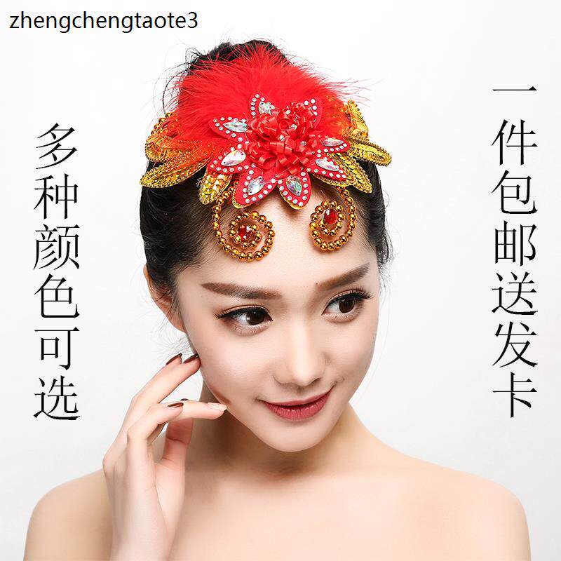 新款羽毛花古典现代民族