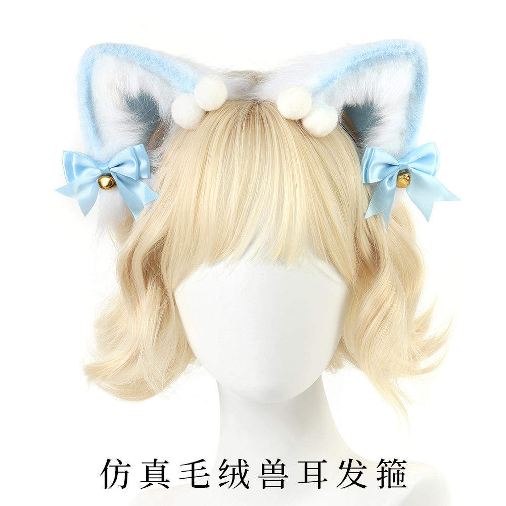 新款 仿真猫发箍Lolita毛绒头饰 日系可爱猫咪lo娘耳朵蝴蝶结头箍,模玩/动漫/周边/娃圈三坑/桌游,万圣/圣诞/儿童节用服饰,淘宝优惠券,粉丝福利购,淘宝优惠卷