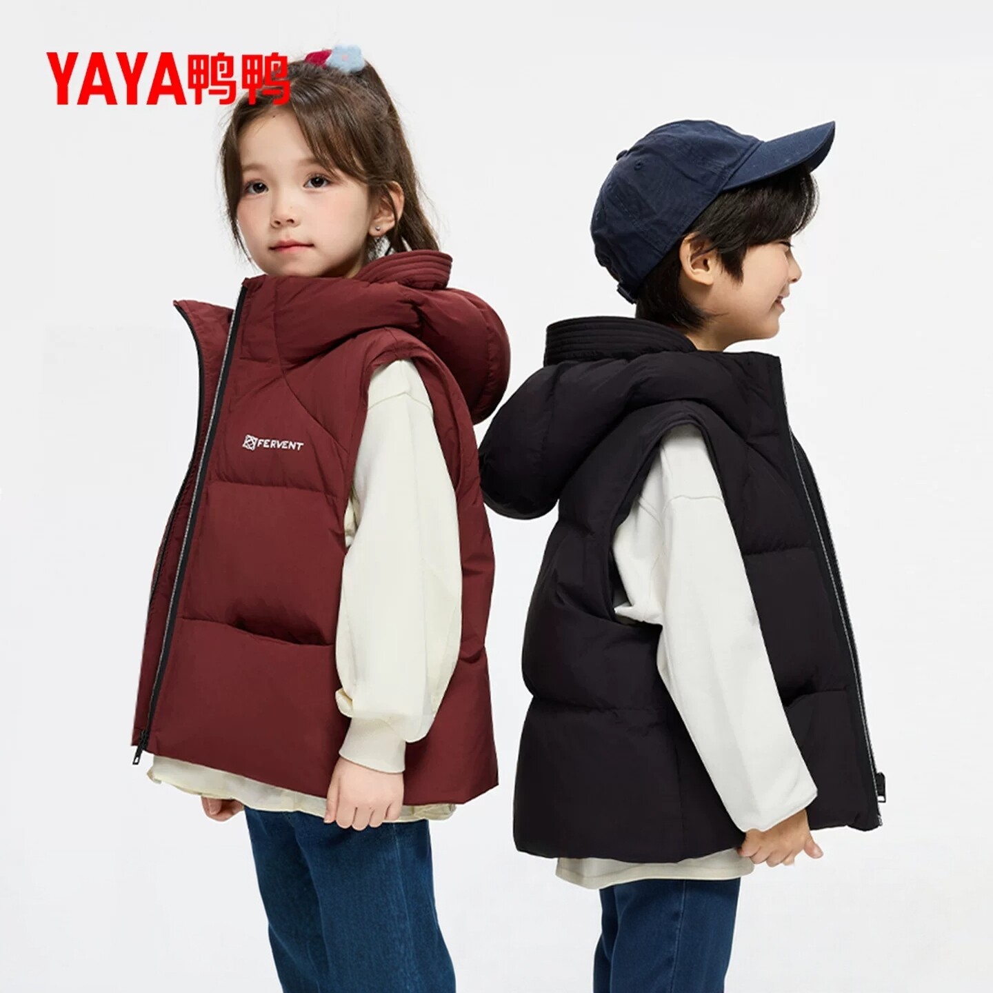 冬季新款防寒中大童装羽绒服外套