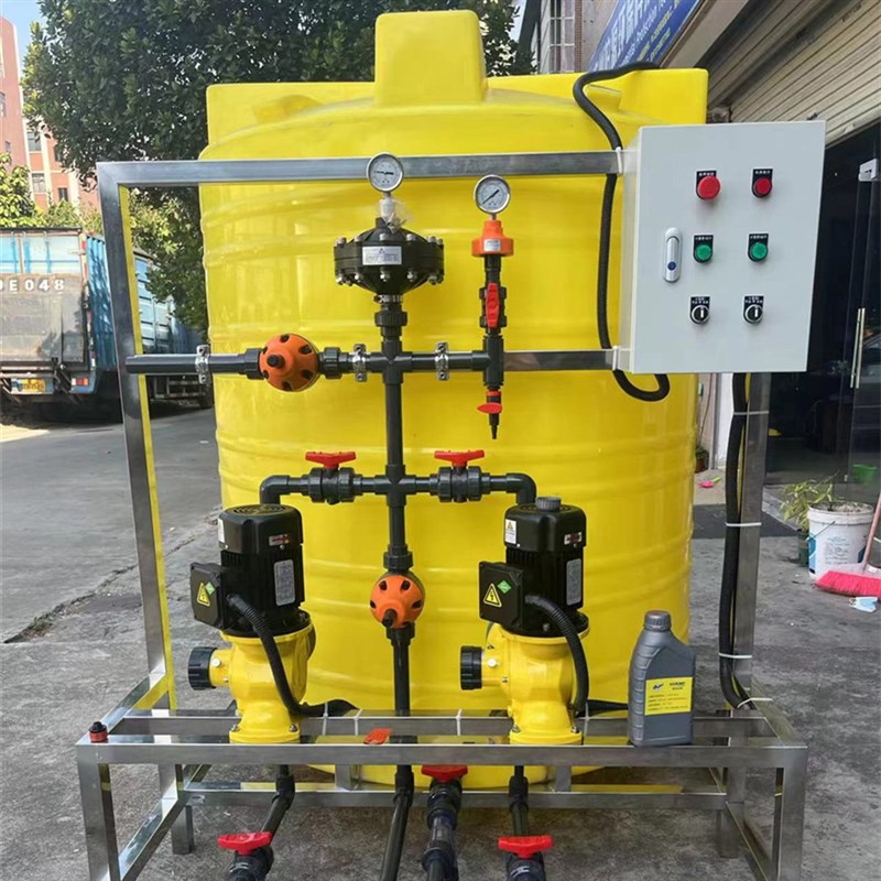 PAC/ PAM一体化加药搅拌装置PE水处理全自动加药装置污水处理加药