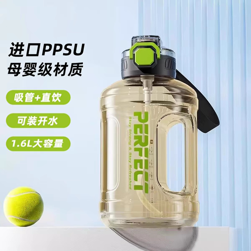 2026新款ppsu大容量吨桶吨水杯子吸管水壶大肚耐高温男女运动健身
