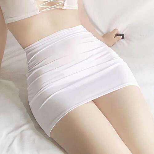 包臀裙超短帘包裙包臀辣妹短裙无安全裤超薄超弹性感少女