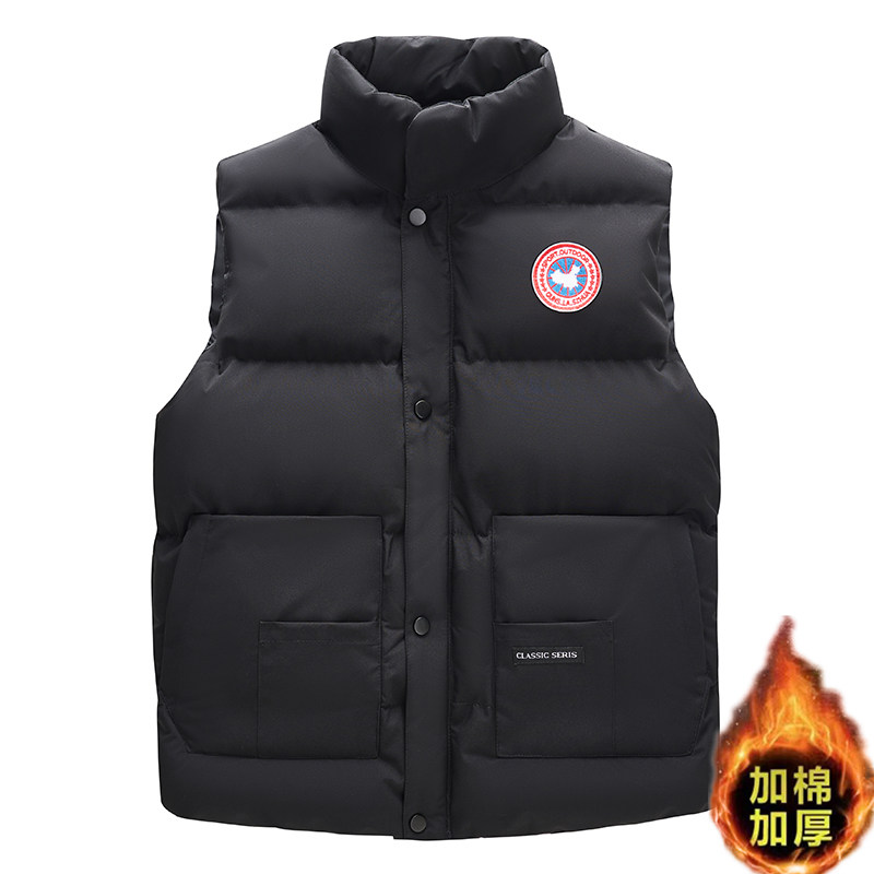 thumbnail for Luxury Brand Goose Down Cotton Vest for Men and Women 2026 Winter Trendy Brand Thickened Outer Vest for Middle and High School Students