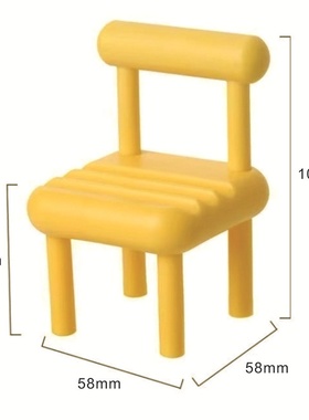 2025新款卡通迷你手机支架可爱甜品店家居桌面创意小椅子摆件