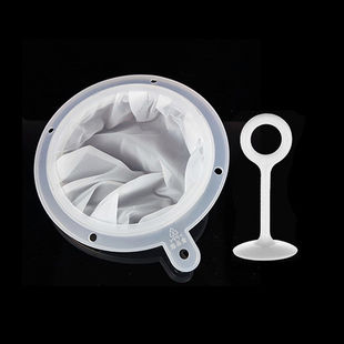 食品级豆浆过滤网120目辅食榨果汁筛分离过滤器密隔渣PP5挤压棒