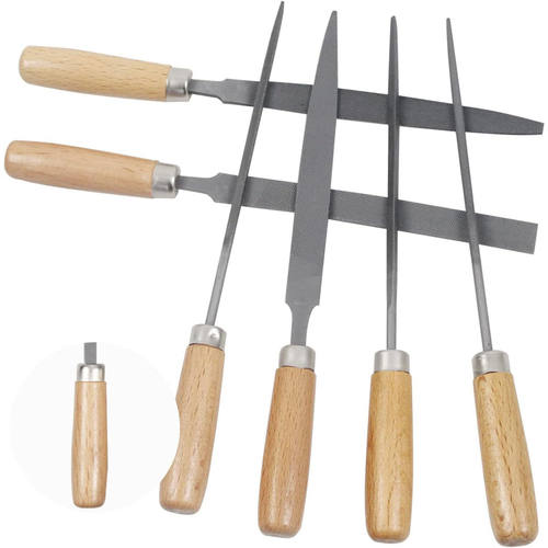 锉刀打磨工具套装木柄木工矬子三角锉中齿小型半圆钳工挫钢锉圆形