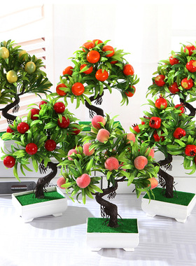2025新款仿真绿植水果盆栽耐看多肉室内装饰仿真植物厂家直销艺术