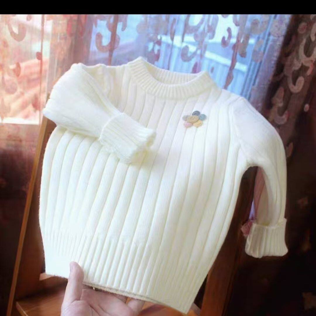 宝宝毛衣加绒加厚女童针