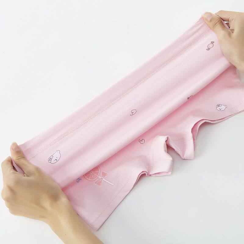 女童纯棉抗菌平角内裤女