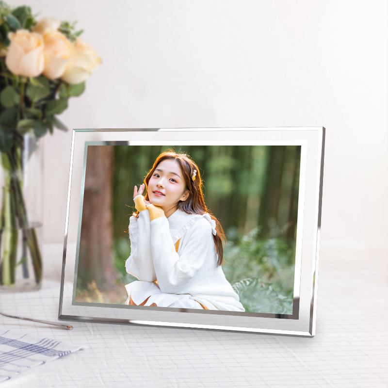 照片相框摆台水晶玻璃亚克力