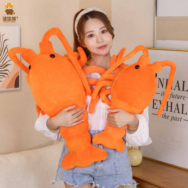 波比熊创意搞怪大龙虾抱枕公仔毛绒玩具跨境大号抓机娃娃玩偶抱枕,玩具/童车/益智/积木/模型,毛绒/玩偶/公仔/布艺类玩具,淘宝优惠券,粉丝福利购,淘宝优惠卷