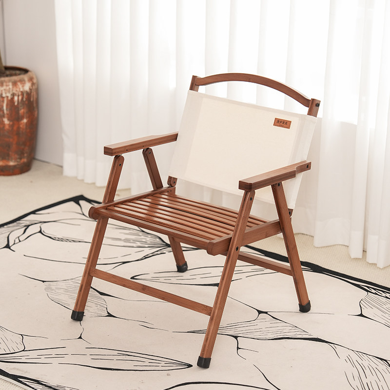度庐可折叠靠背椅家用阳台椅子小折叠椅户外便携式休闲钓鱼露营椅