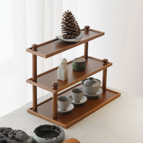 杯架茶具收纳置物架桌面展示架