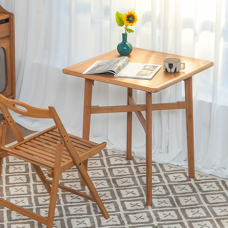 度庐现代简约方桌家用餐桌