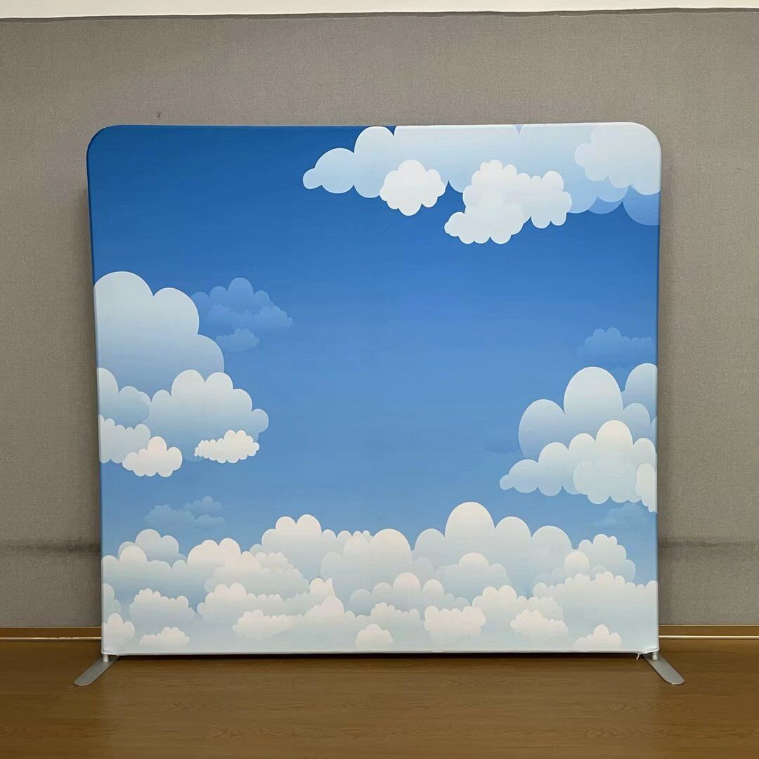 出口铝合金展架直型快幕秀背景架铝合金快幕秀展架