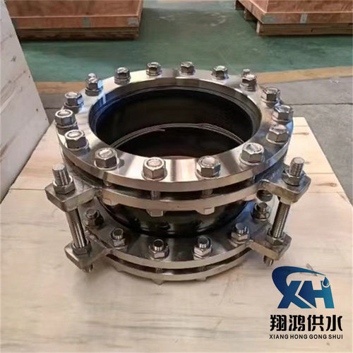 DN100配套法兰螺栓垫片橡胶软接头 供水管道连接可曲挠橡胶接头