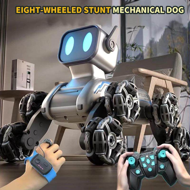 玩具遥控手势感应八轮四驱机械特技狗2.4G摆臂攀爬漂移玩具狗,纺织面料/辅料/配套,纺织机械配件,淘宝优惠券,粉丝福利购,淘宝优惠卷