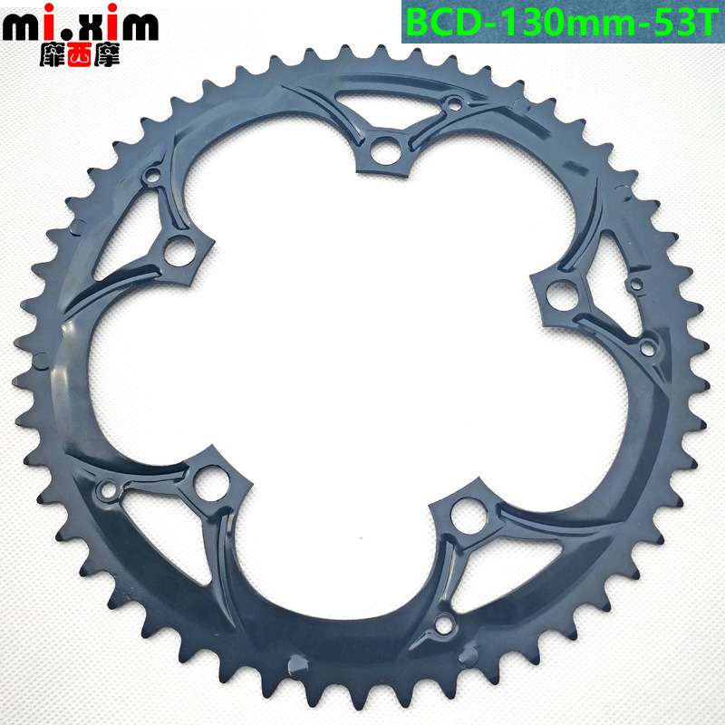 公路车折叠小轮车牙盘齿盘修补件修补盘片53T53齿BCD130mm