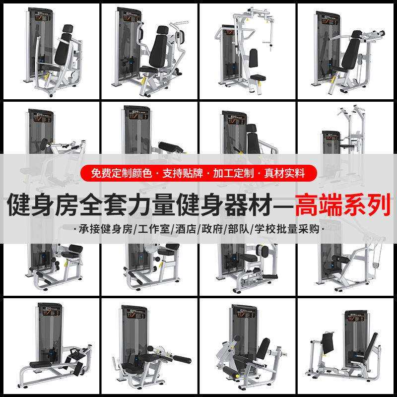 健身房器材全套坐姿推胸高低拉背腿部飞鸟划船商用力量训练器械